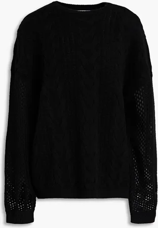 Cable-knit cashmere sweater