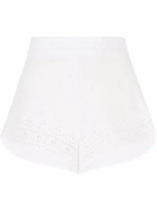 Broderie-Anglais Flax Shorts