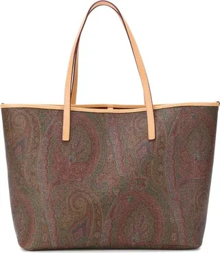Paisley-Print Tote Bag
