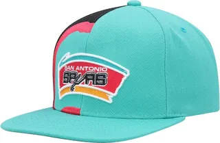 Men's Mitchell & Ness Teal San Antonio Spurs Hardwood Classics Retroline Snapback Hat