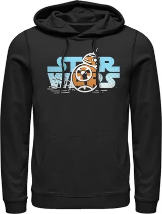 Men's Star Wars: The Rise of Skywalker BB-8 Speed Pull Over Hoodie - Black - Large