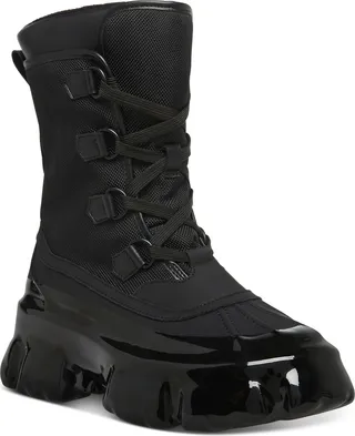 Steve Madden Women's Trench Lace-Up Rain Boots