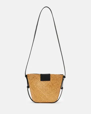 Ebro Straw Crossbody Bag - Natural