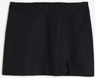Linen-blend Mini Skirt