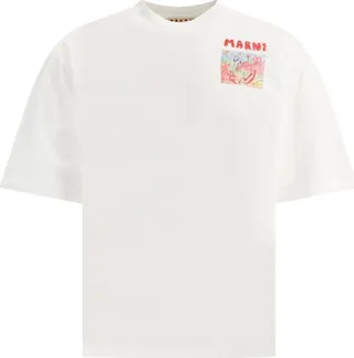 Marni Logo Printed Crewneck T-Shirt