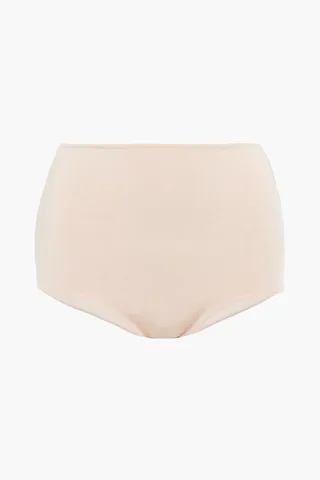 Stretch-knit high-rise briefs