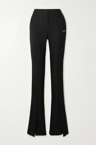 Off-White - Corporate Printed Twill Skinny Pants - Black