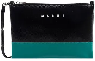 Marni Tribeca Logo Printed Clutch Bag