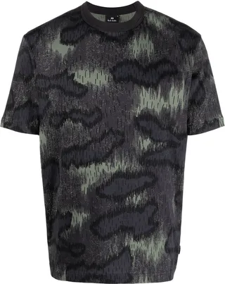 abstract pattern print T-shirt