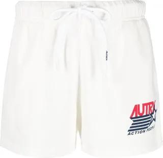 Logo Print Drawstring Shorts