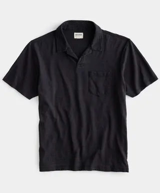Indigo Montauk Polo In Black Indigo