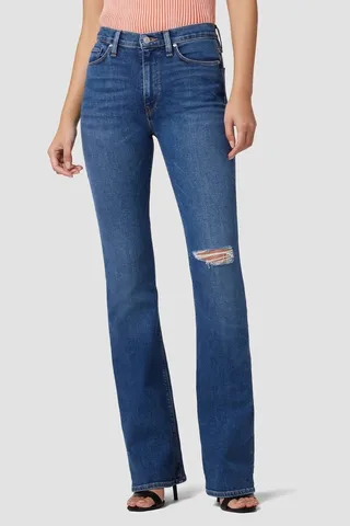 Barbara High Waist Bootcut Jean In Spades