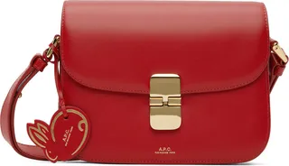 A.P.C. Red Small Grace Bag