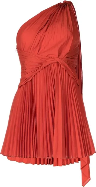 Luton one-shoulder mini dress