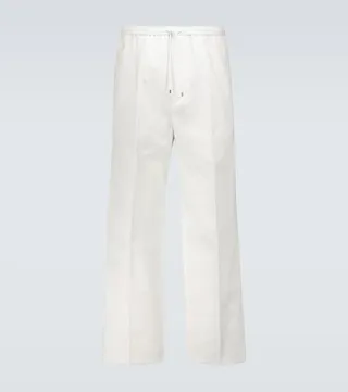 Valentino wide-leg cotton pants