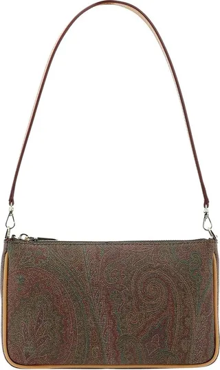 Etro Paisley Print Zipped Shoulder Bag
