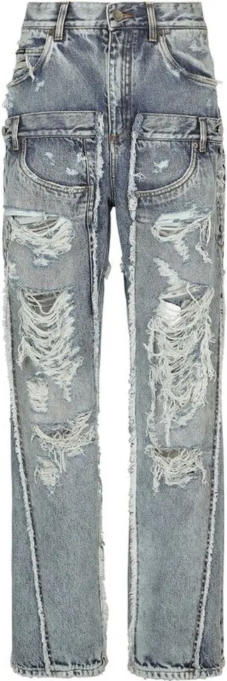 Dolce & Gabbana Kim Dolce & Gabbana Patchwork Denim Jeans