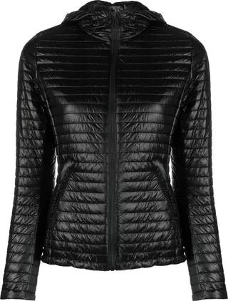 Padded-Design Hooded Jacket