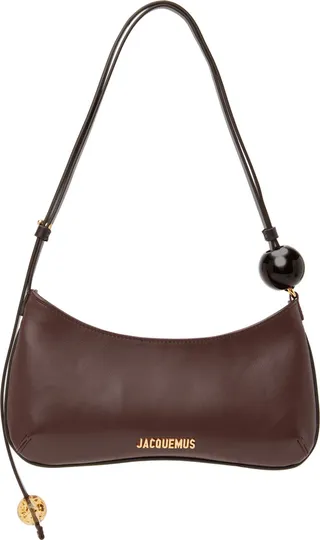 Jacquemus Brown Le Raphia 'Le Bisou Perle' Bag