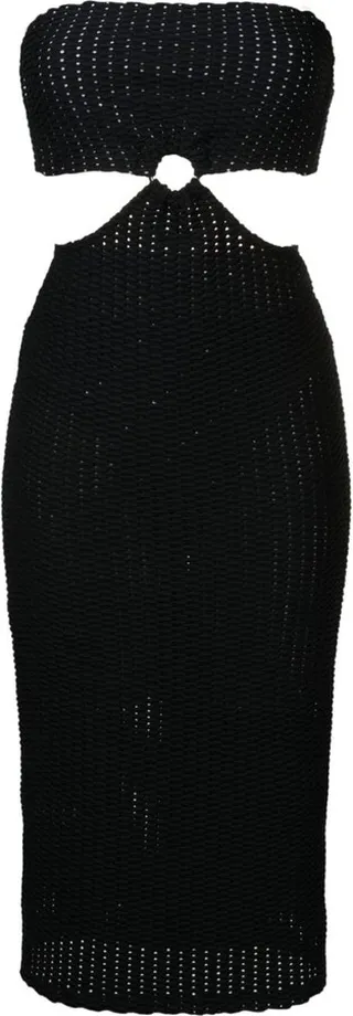 Cut-Out Detail Midi Dress