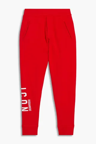 Logo-print cotton-fleece sweatpants