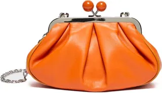 Max Mara Weekend Pasticcino Mitico Small Orange Clutch