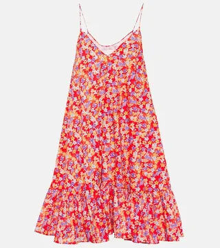 Laurel cotton-blend minidress
