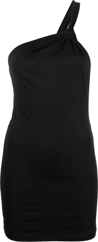 Asymmetric One-Shoulder Mini Dress