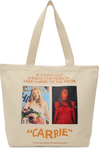 JW Anderson Beige Carrie Print Tote