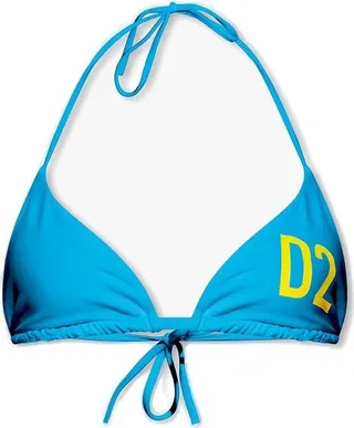 Dsquared2 Technicolor Logo Printed Bikini Top