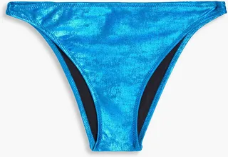 Elsa metallic low-rise bikini briefs
