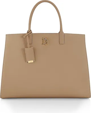 Medium Frances Grainy Leather Tote Bag