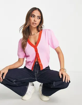 Levi's josie cardigan in pink