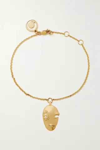 Khiry FINE - + The Vanguard Mask 18-karat Gold Diamond Bracelet - One size