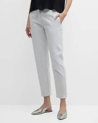 Cropped High-Rise Stretch Pants