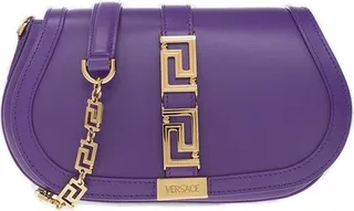 Versace Greca Fold-Over Crossbody Bag