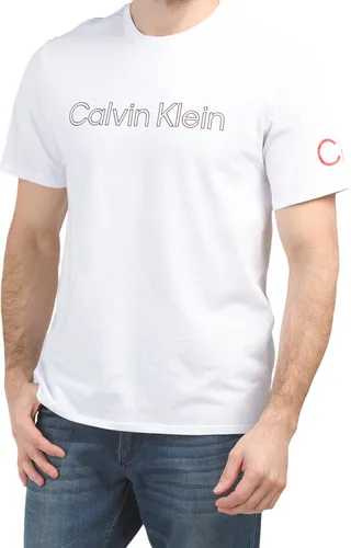 Short Sleeve Traveling Logo Crew Neck Tee
