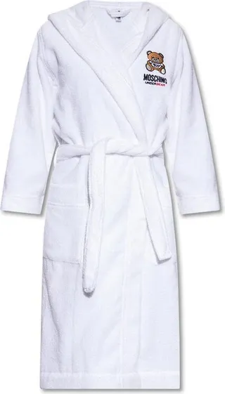 Moschino Teddy Bear Motif Hooded Dressing Gown