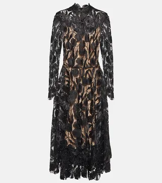 Guipure lace gown