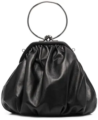 Drape clasp tote bag