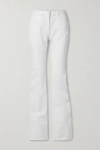 Givenchy - High-rise Bootcut Jeans - White