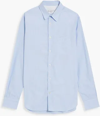 Benoit striped cotton-poplin shirt