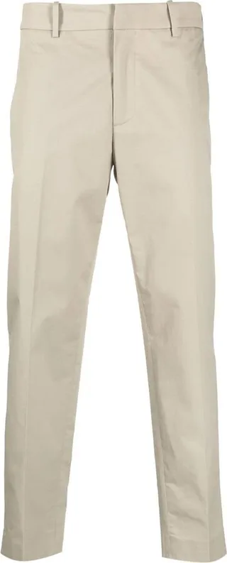 Logo-Patch Straight-Leg Trousers