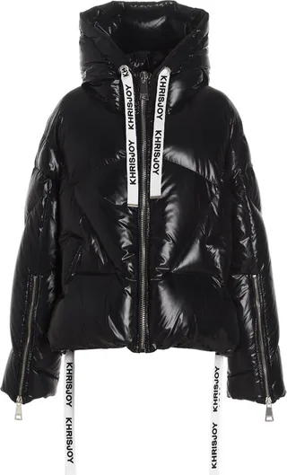 'khris Iconic Shiny Puffer Jacket