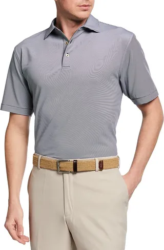 Men's Jubilee Stripe Stretch-Jersey Polo Shirt
