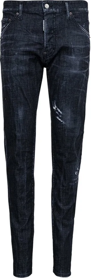 Dsquared2 Logo Embroidered Distressed Jeans