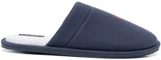 Embroidered-Logo Slippers