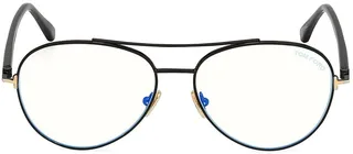 55MM Round Blue Block Optical Glasses