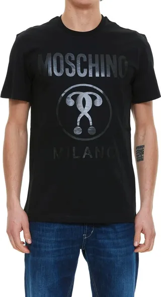 Moschino Logo Printed Crewneck T-Shirt