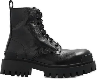 Balenciaga Strike Lace-Up Boots